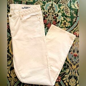 GAP CORDUROY JEANS PANTS STRAIGHT LEG IVORY SIZE 33 / 16 NEW